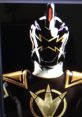 Kamen Rider in sleek black and gold armor, showcasing a striking design with sharp accents from the 仮面ライダーシリーズ.