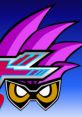 Kamen Rider Ex-Aid logo featuring vibrant pink design and iconic mask, symbolizing action and adventure in the series.