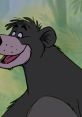 Cheerful Baloo the Bear, a beloved character from "The Jungle Book," smiles against a tropical backdrop.