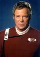 Captain James T. Kirk, depicted in his iconic uniform, showcases leadership and determination in Starfleet's exploration missions.