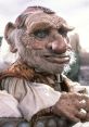 Hoggle, the whimsical character from "Labyrinth," with intricate details and charming expression in a fantastical setting.