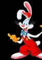 Roger Rabbit, a playful animated character in red overalls and a polka dot bow tie, exudes charm and mischief.