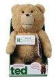 Ted Bear plush toy in packaging, featuring signature design and warning label, ideal for collectors and fans of Ted.