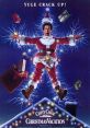 Chevy Chase in a Santa suit, surrounded by electric sparks and holiday gifts, from "Christmas Vacation" (1989) poster.