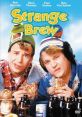 Strange Brew (1983) DVD cover featuring Rick Moranis and Dave Thomas with beer bottles and snacks, showcasing classic comedy.