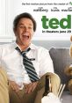 Mark Wahlberg laughs joyfully with Ted the bear, promoting the comedy film "Ted" (2012) in a relaxed setting.