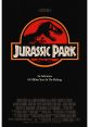 Jurassic Park movie poster featuring the iconic logo and tagline, highlighting adventure and dinosaurs in a thrilling narrative.