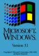 Logo of Microsoft Windows 3.1 featuring iconic colors, representing the early era of graphical user interfaces.