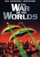 Classic sci-fi poster for "The War of the Worlds" (1953) featuring iconic alien ships and a vibrant cityscape backdrop.