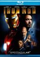 Blu-ray cover of "Iron Man," featuring Robert Downey Jr., Gwyneth Paltrow, and intense action scenes with Iron Man suit.