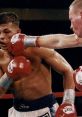 Boxers exchanging punches in the ring, showcasing intense action and skill in a competitive match.