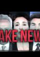 Controversial image depicting the words 'Fake News' with news anchors, highlighting media misinformation concerns.