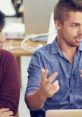 Two people engaged in a lively discussion, emphasizing the importance of effective communication and active listening.