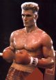 Ivan Drago from Rocky IV, showcasing his powerful physique and boxing stance, ready for the ultimate challenge in the ring.