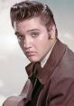 Elvis Presley posing with a guitar, showcasing his iconic hairstyle and fashion, a symbol of rock and roll legacy.