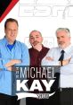 Hosts of The Michael Kay Show posing confidently, promoting engaging sports discussions on ESPN and highlighting TMKS brand.