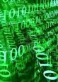 Green digital background featuring binary code, symbolizing data and bytes in technology and computing.