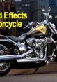 Custom motorcycle with sleek chrome details, showcasing vibrant design and powerful engine effects. Perfect for enthusiasts.