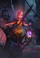 Dark Willow from Dota, showcasing her enchanting lantern and ethereal aura in a mystical, shadowy setting.