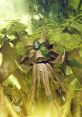 Treant Protector from Dota, depicted with luminescent eyes and vibrant foliage, embodying nature's essence and power.