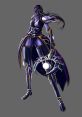 Vengeful Spirit from Dota: powerful stance with dark armor and a weapon, exuding vengeance and strength in battle.