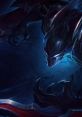 Nocturne from League of Legends emerges in a dark, ethereal setting with glowing blue accents and menacing claws.