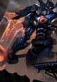 Mecha Aatrox, the robotic champion from League of Legends, wields a powerful hammer amidst a futuristic backdrop.