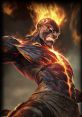 Brand from League of Legends unleashes fiery power, showcasing his intense, elemental form and dramatic flames.