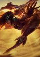 Sivir from League of Legends strikes a dynamic pose, showcasing her fierce battle readiness and iconic armor.