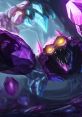 Skarner, the crystal scorpion from League of Legends, emerging from a vibrant, gem-filled landscape.