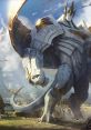 Galio, the colossal champion from League of Legends, towers over a lush landscape, embodying strength and protection.