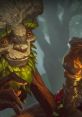 Ivern from League of Legends, featuring his friendly expression and nature-themed design in a mystical forest setting.