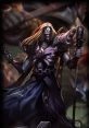 Pentakill Karthus from League of Legends, featuring his iconic dark mage design and powerful staff.