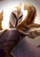 Kayle, the Righteous, wields her glowing weapon, showcasing her divine armor and powerful presence in League of Legends.