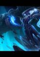 Lissandra from League of Legends conjuring ice magic amidst a mystical, underwater setting filled with crystals.