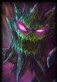 Old Maokai from League of Legends, featuring a twisted tree-like form with glowing purple eyes and vibrant green details.