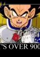 Vegeta yelling "It's over 9000!" in a dramatic scene, capturing the excitement from the classic anime moment.