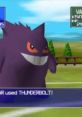 Gengar uses Thunderbolt in Pokémon Stadium, showcasing classic gameplay and intense battles in the arena.