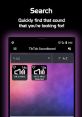 TikTok Soundboard search interface, featuring popular sounds like "Hit or Miss" for quick access and notifications.