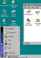 Windows NT4 workspace displaying system icons like My Computer, Outlook Express, and Dial-Up Networking.