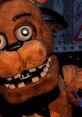 Freddy Fazbear grinning with an eerie expression, capturing the spooky vibe of the Five Nights at Freddy's series.