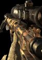 Detailed view of an MLG weapon with a sniper scope, showcasing realistic textures and tactical design elements.