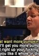 Gordon Ramsay passionately demands more pumpkin, delivering classic phrases and memorable insults in a kitchen setting.