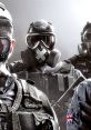 Three tactical operators in gas masks and tactical gear from Rainbow Six Siege, showcasing their readiness for action.