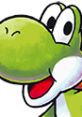 Yoshi, the iconic dinosaur from Mario & Luigi: Superstar Saga, showcases his friendly expression and vibrant green color.