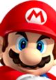 Mario, the iconic character from Mario Kart 7, sporting his signature red hat and mustache, ready to race.