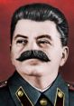 Stalin portrait reimagined, popular in Russian memes, showcasing humor and satire from historical contexts.