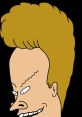 Beavis with distinct spiky blonde hair and mischievous expression, iconic character from animated series.