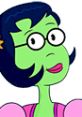 Princess Mindy from the SpongeBob SquarePants Movie, featuring her vibrant green skin and playful expression.