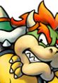 Bowser from "Mario & Luigi: Superstar Saga" grins menacingly, showcasing his iconic spiky features and fierce expression.